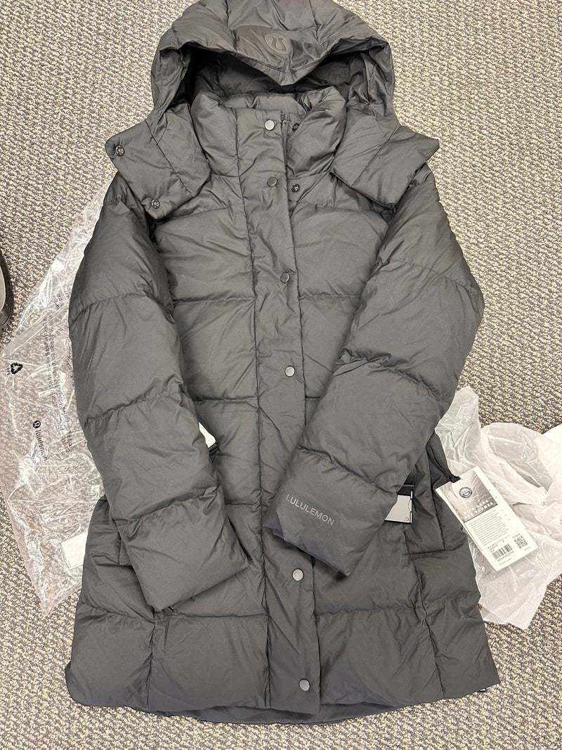 lululemon wunder puff waist jacket, size 4, black