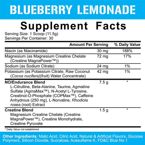 5% Nutrition Kill It White - Blueberry Lamonade