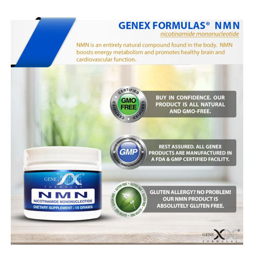 Genex Formulas NMN 15g Sublingual Powder - Nicotinamide Mononucleotide