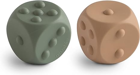 Mushie Silicone Dice Press Toy