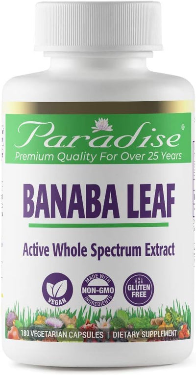 Paradise Herbs Banaba Leaf 180 Caps