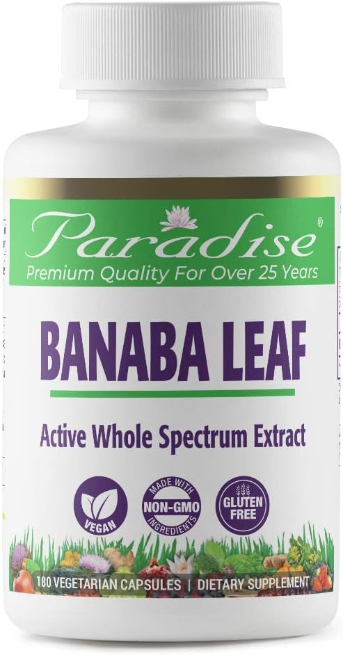 Paradise Herbs Banaba Leaf 180 Caps