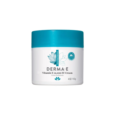 DERMA-E Vitamin E 12,000 IU Cream – Moisturizer for Face and Body – Multi-purpose Face Cream, Hand Cream and Body Lotion Soothes and Protects, 4 oz