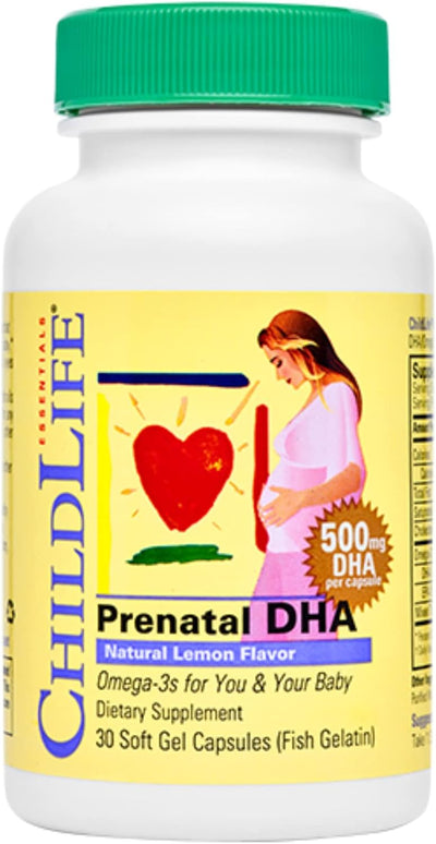 ChildLife Essentials Prenatal DHA 500mg 30 soft gel