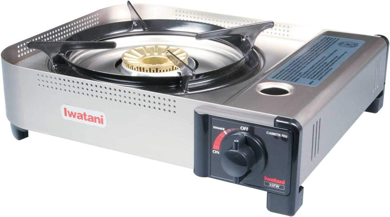 Iwatani 35FW Single-Burner Butane Portable Cooktop Indoor & Outdoor Cooking Stove Medium