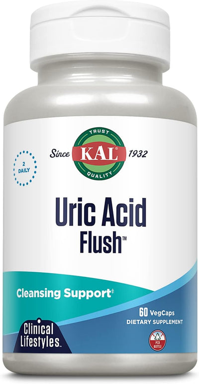 Kal Uric Acid Flush Tablets, 60 Count