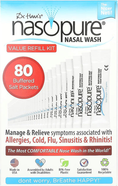 Nasopure Nasal Wash, Value Refill Kit 80 Packets