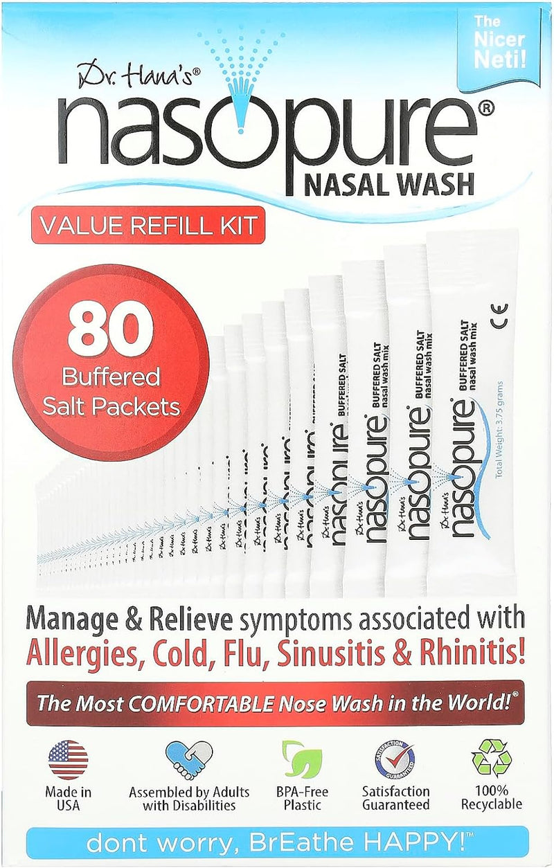 Nasopure Nasal Wash, Value Refill Kit 80 Packets