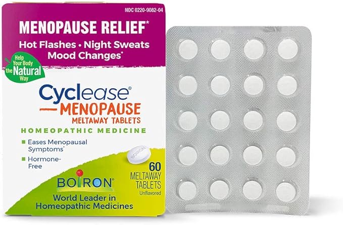 Boiron Cyclease Menopause Relief Tablets, White, 60 Count