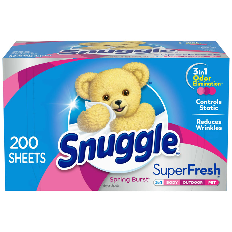 Snuggle SuperFresh Dryer Sheets Spring Burst 200 Count