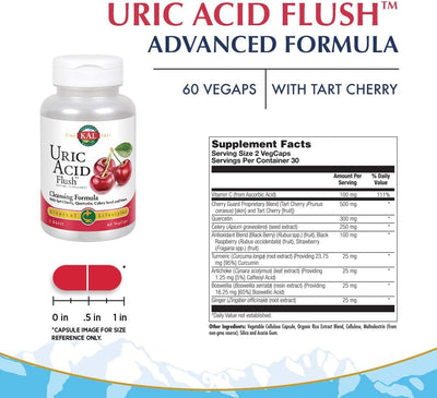 Kal Uric Acid Flush Tablets, 60 Count