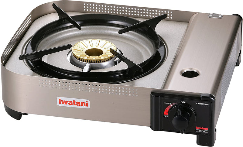 Iwatani 35FW Single-Burner Butane Portable Cooktop Indoor & Outdoor Cooking Stove Medium