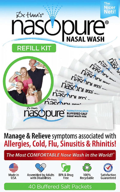 Nasopure Nasal Wash, Refill Kit 40 Packets