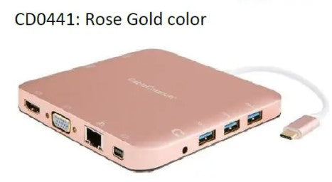 [CableCreation] USB-C multiport Hub : CD0441 Rose Gold