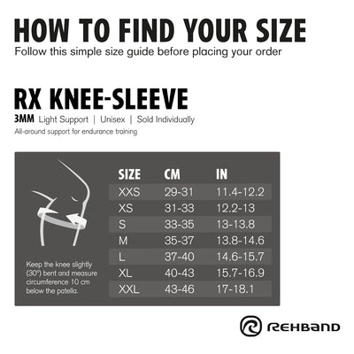 Rehband RX 7mm Knee Sleeves