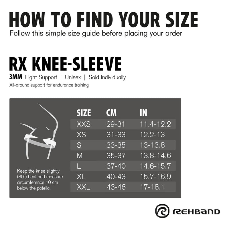 Rehband RX 7mm Knee Sleeves