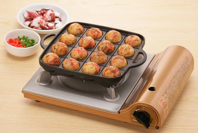 Iwatani Takoyaki Grill Pan , Medium, Black