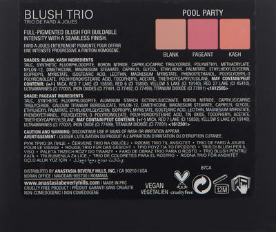 Anastasia Beverly Hills, Blush Trio, pool party