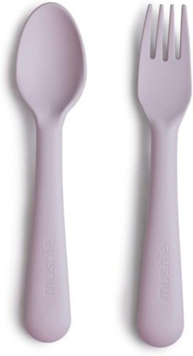 Mushie Flatware Fork and Spoon Set