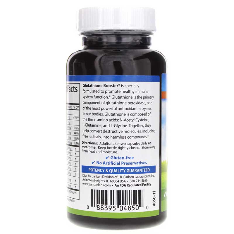 Carlson Glutathione Booster with Alpha Lipoic Acid, 60 capsules