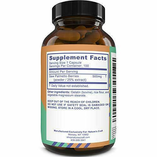 Natures Craft Saw Palmetto 500mg, 100 Capsules