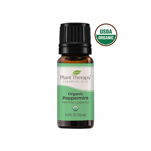 PlantTherapy Organic Peppermint Essential Oil 10mL (1/3 oz)