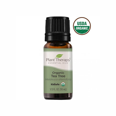 PlantTherapy Organic Tea Tree Essential Oil 10mL (1/3 oz)