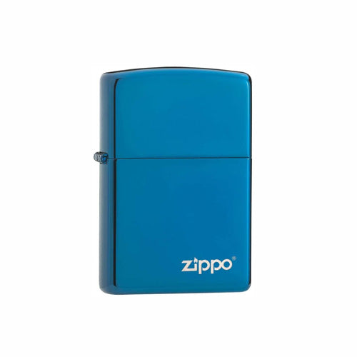 Zippo:20446ZL High Polish Blue Zippo Logo