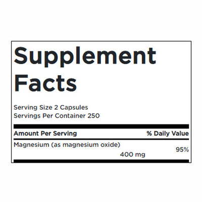 Swanson Magnesium 200 mg 500 Caps