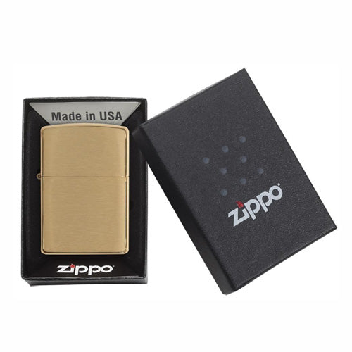 Zippo: 204B Brushed Brass