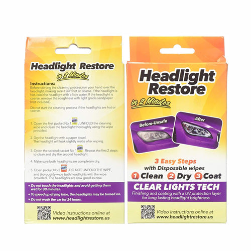 Car Headlight Restoration Starter Kit