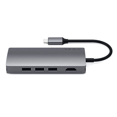 Satechi TYPE-C MULTI-PORT ADAPTER 4K WITH ETHERNET V2 (space gray)