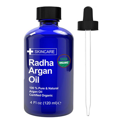 Radha Beauty 100% Pure USDA Organic Radha Argan Oil