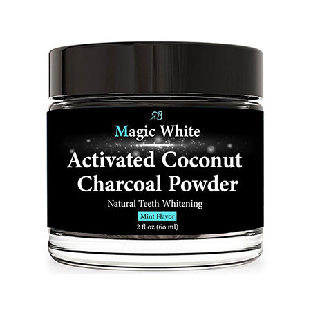Radha Beauty Teeth Whitening Charcoal Powder 100% Natural - with Organic Activated Coconut