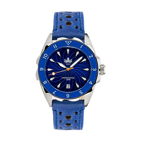 Phoibos SEA Nymph 300M Lady Diver Watch PX021 Blue