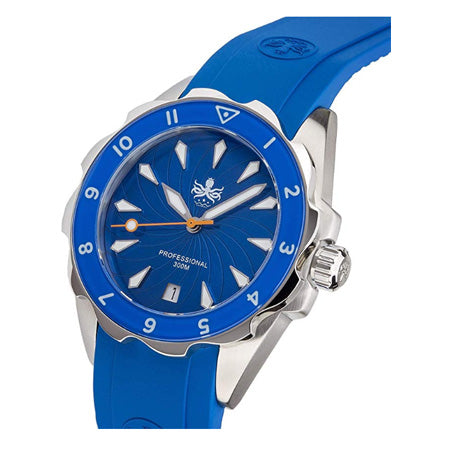 Phoibos SEA Nymph 300M Lady Diver Watch PX021 Blue
