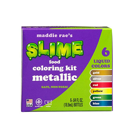 Maddie Rae's Food Coloring Kit - 6 Metallic Color Variety Kit – EDGE TRADING
