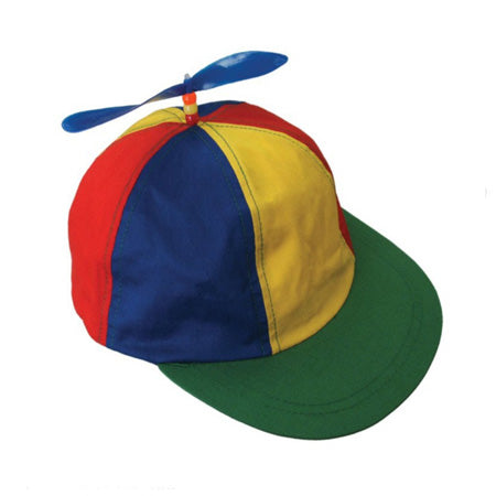 Adult Multi-Colored Propeller Hat With Brim (no patch) 20% DC