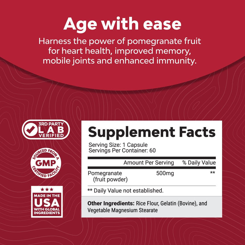 Natures Craft Pomegranate Supplement 60 Capsules