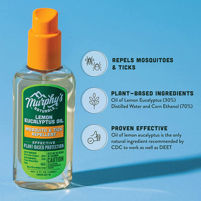 Murphy's Naturals Lemon Eucalyptus Oil Insect Repellent Spray - 4 oz.