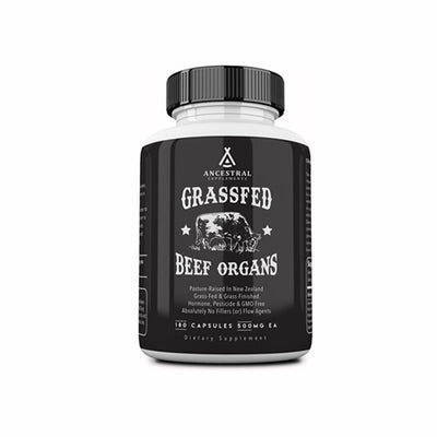 Ancestral Supplements Grass Fed Beef Organs (Liver, Heart, Kidney, Pancreas, Spleen)