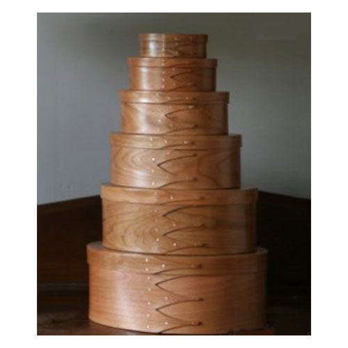 Brent Rourke Traditional Shaker Boxes Oval Box 5-6-7-8 Cherry