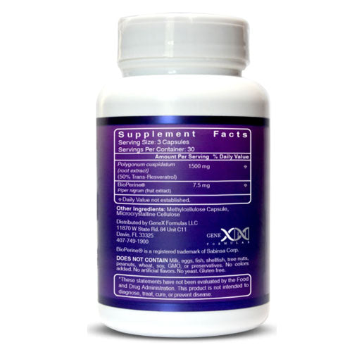 Genex Formulas Resveratrol 1500mg Extra Strength (3-pack)