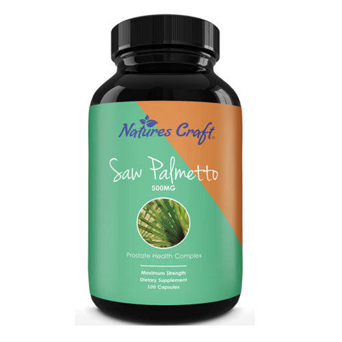 Natures craft Saw Palmetto Extract Berry Hair Loss 100 Capsules