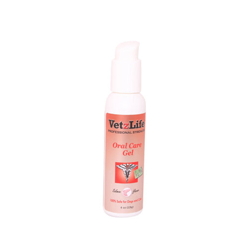 VetzLife Oral Gel For Pets – Salmon Flavor (4.5 Oz) – Dental Care For All Dog Breeds